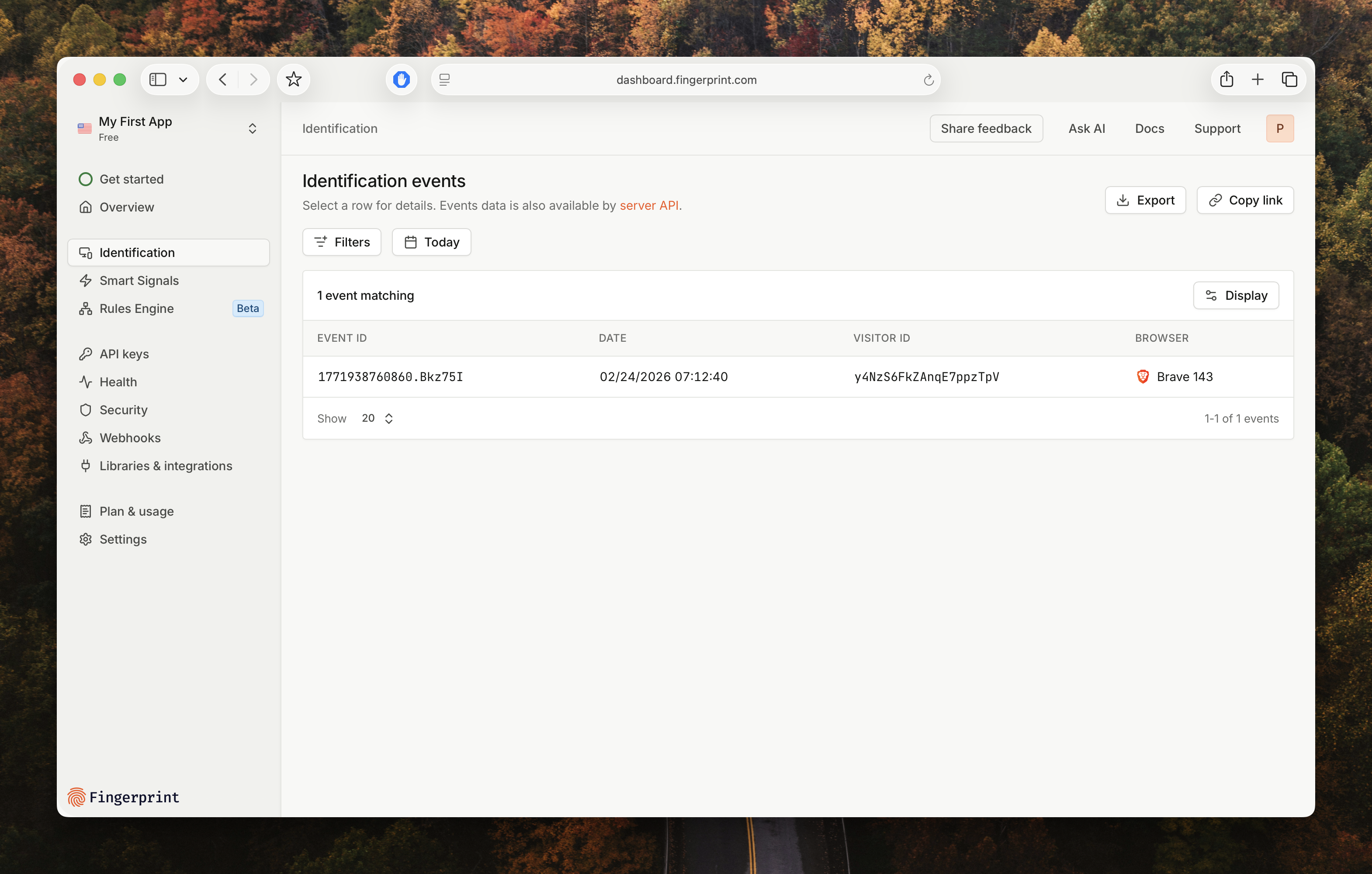 Quick Start Guide - Fingerprint Docs